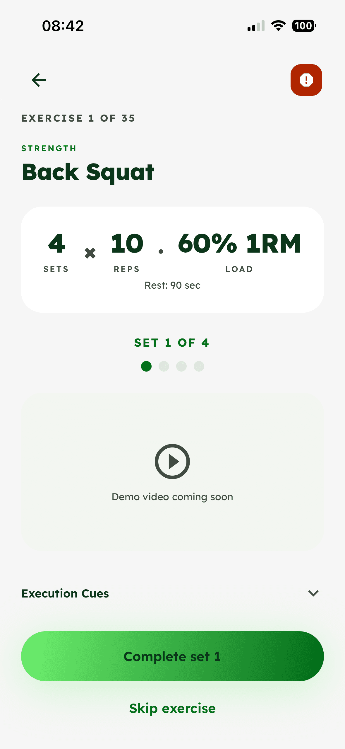 Screenshot: Pain Modal